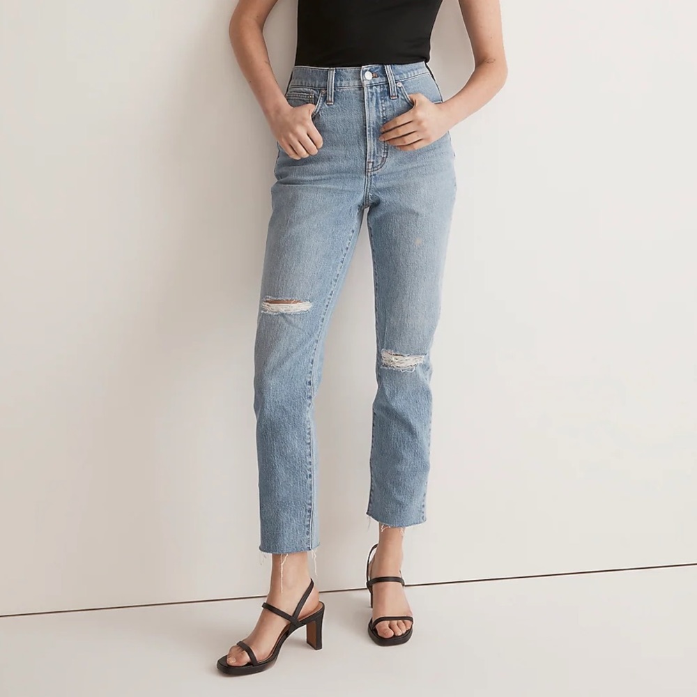 Madewell Petite Perfect Vintage Jean in Coffey wash